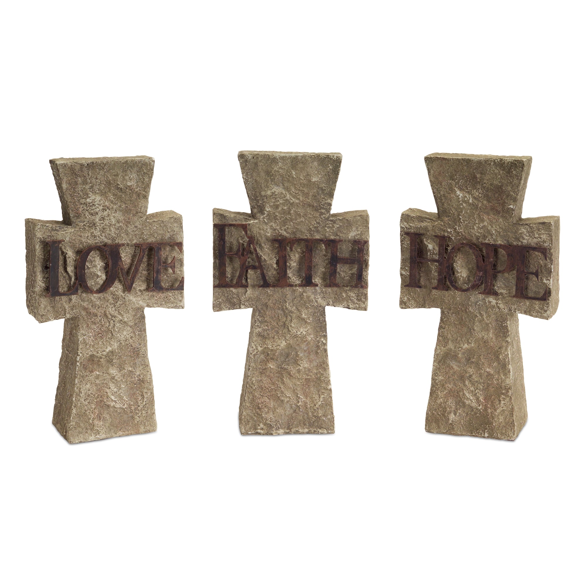 Hope, Faith, Love Cross Set